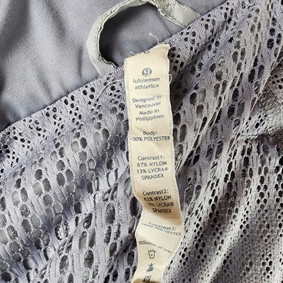 Lululemon Run Travel to Track Jacket Full Zip Jacquard Floral Fossil Gray Size 6 - Picture 16 of 16